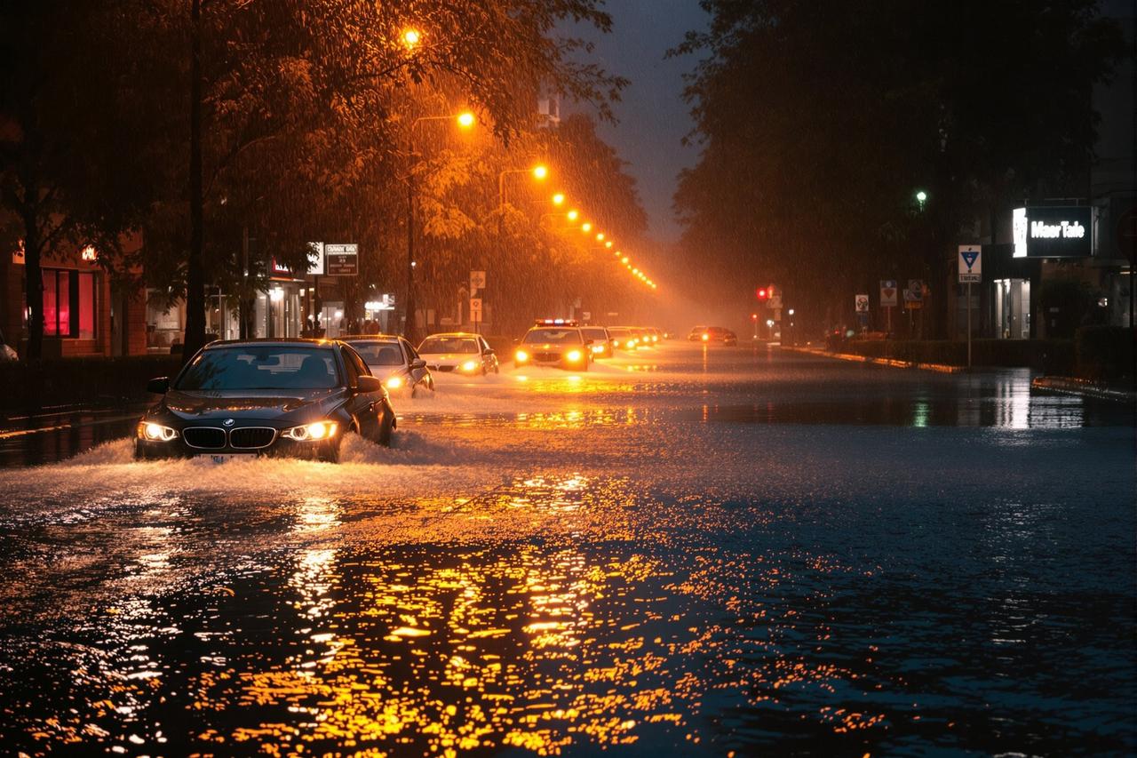 吃瓜中心 - 图集：某城市遭遇极端天气，暴雨过后街头奇观令人惊叹